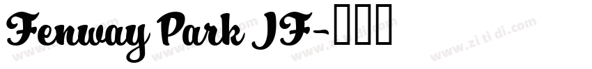 Fenway Park JF字体转换